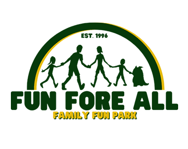 A green and yellow logo for fun force all.